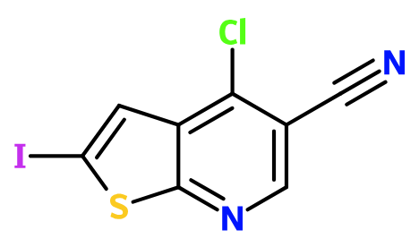 (image for) MCYC0181 4-Chloro-2-iodo-thieno[2,3-b]pyridine-5-carbonitrile
